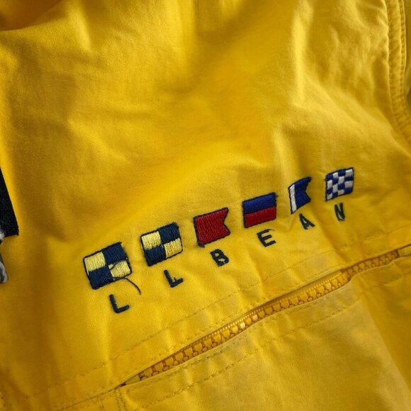 L.L. Bean Womens Nautical Jacket With Flag Details & Zip Pockets Small 5068 - Picture 4 of 9